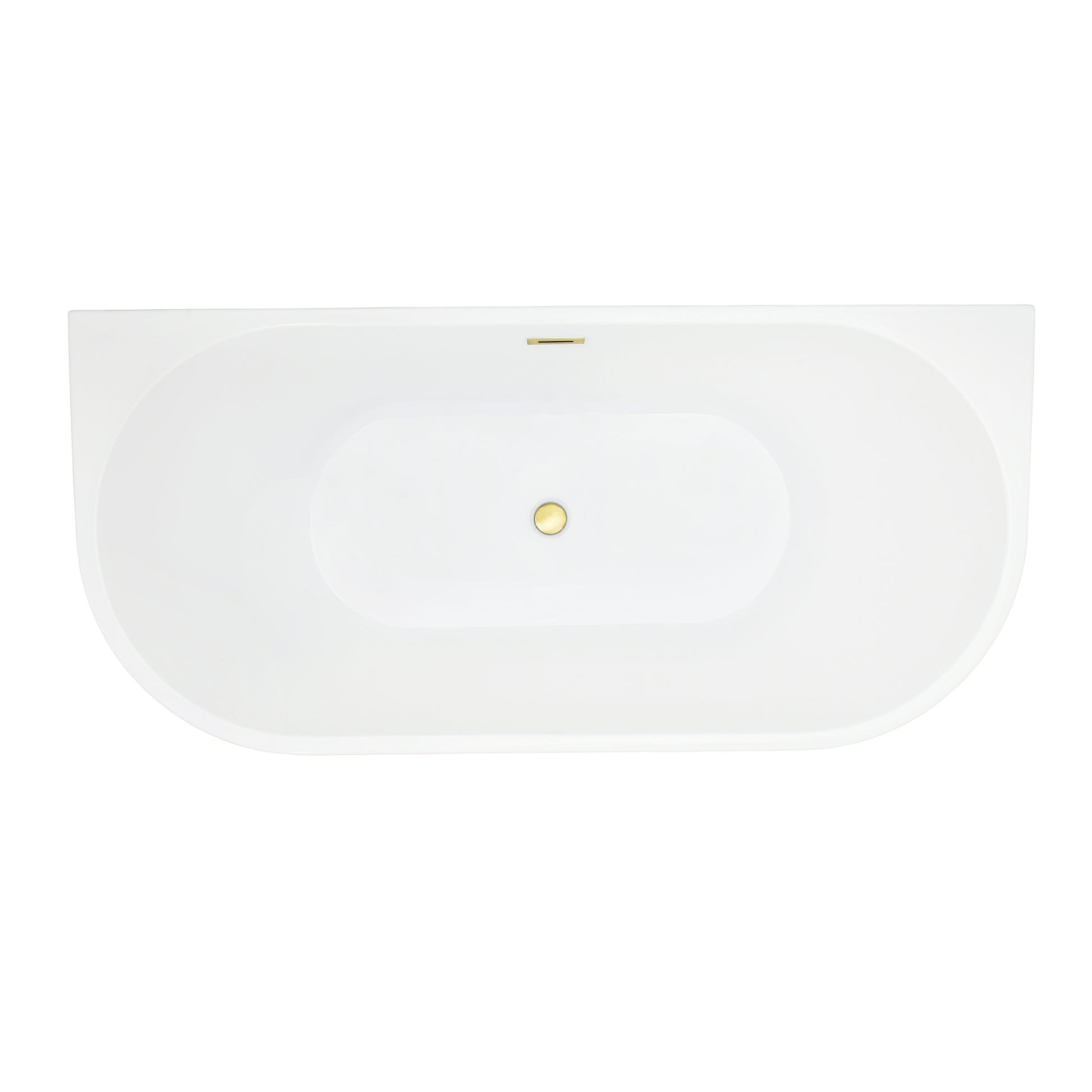 Contemporary D-shaped, back-to-wall design by Altair