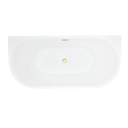 Contemporary D-shaped, back-to-wall design by Altair