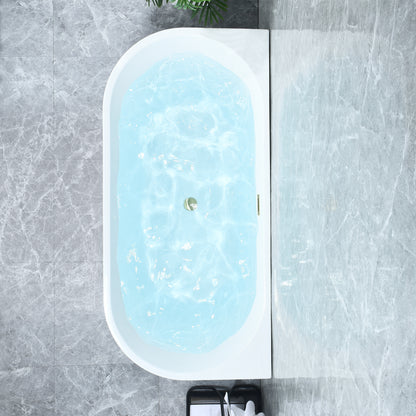 Contemporary D-shaped, back-to-wall design by Altair