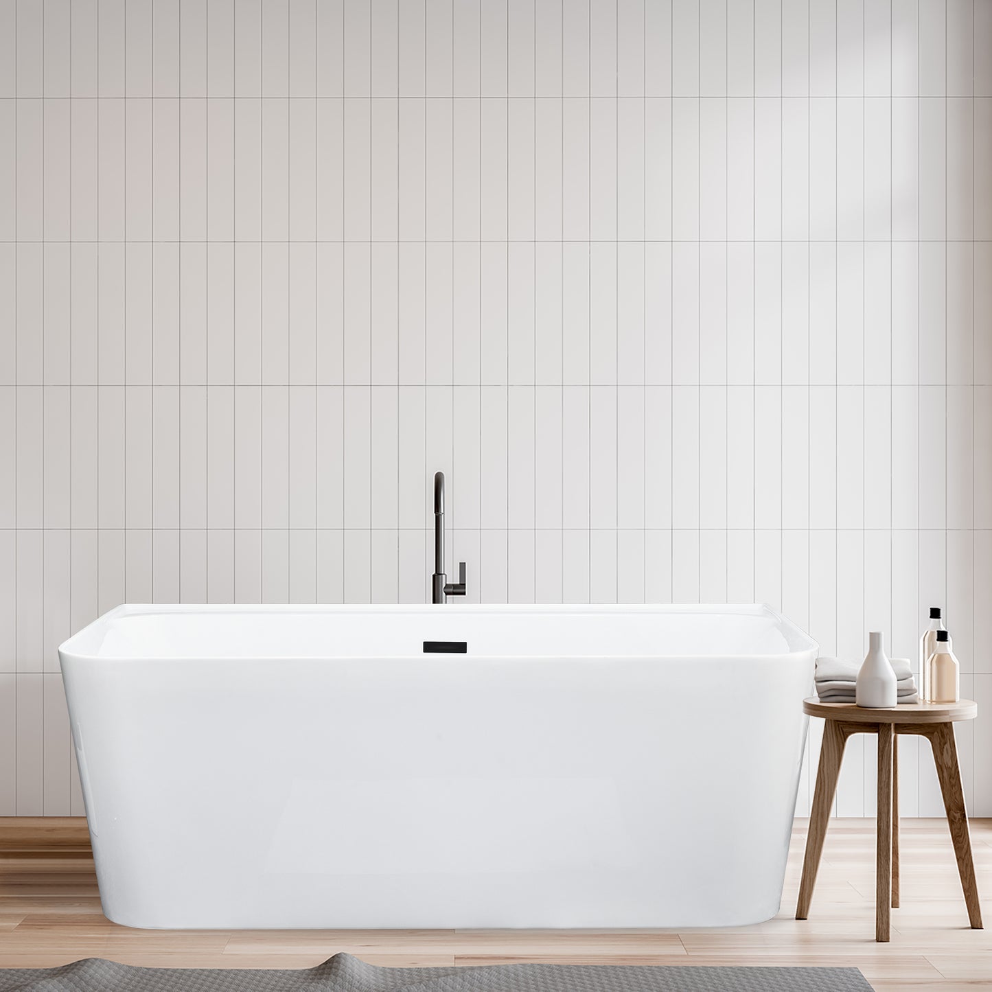 Contemporary Square-Shaped, Back-to-Wall Design by Altair