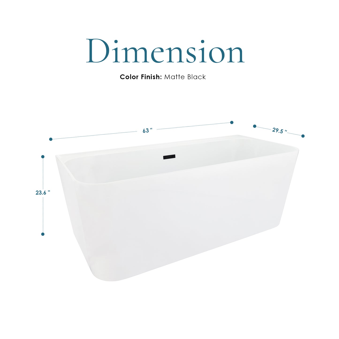 Contemporary Square-Shaped, Back-to-Wall Design by Altair