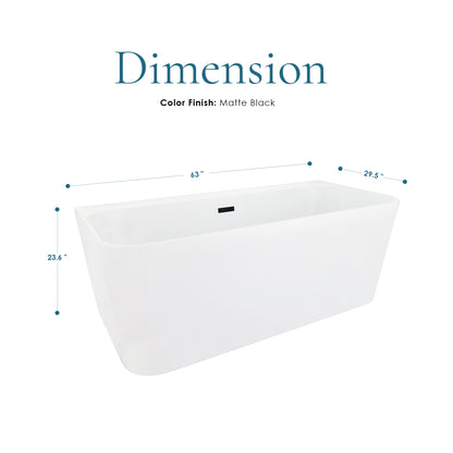 Contemporary Square-Shaped, Back-to-Wall Design by Altair