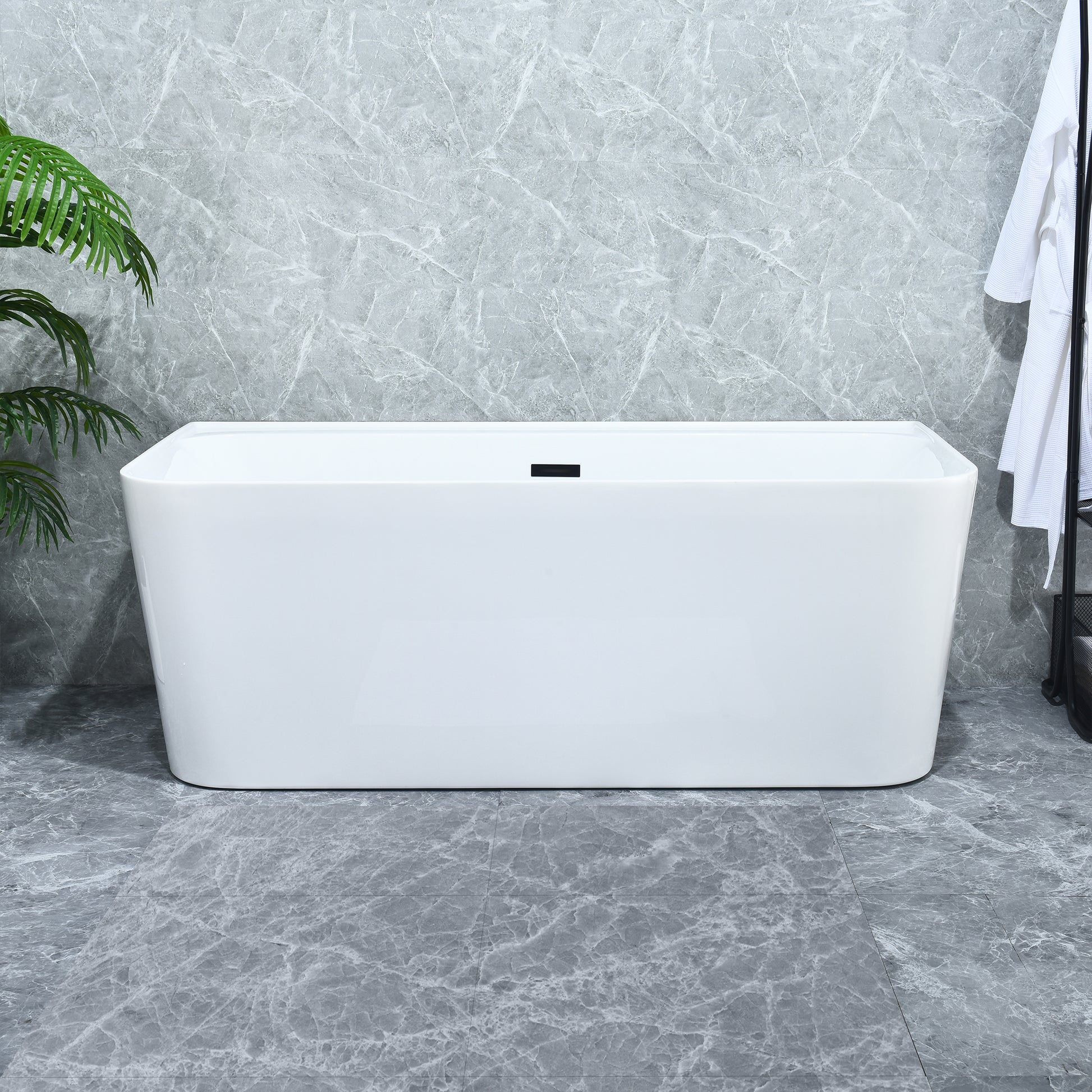 Contemporary Square-Shaped, Back-to-Wall Design by Altair