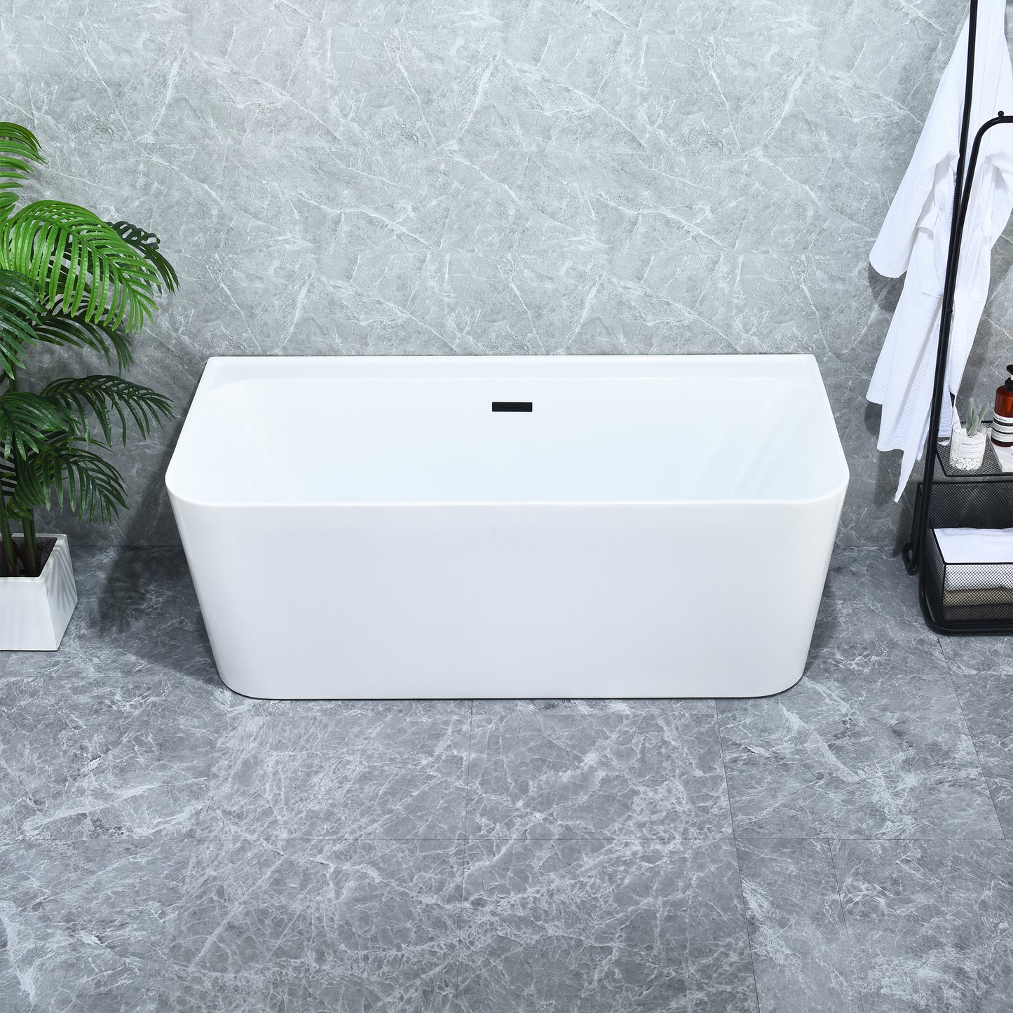 Contemporary Square-Shaped, Back-to-Wall Design by Altair