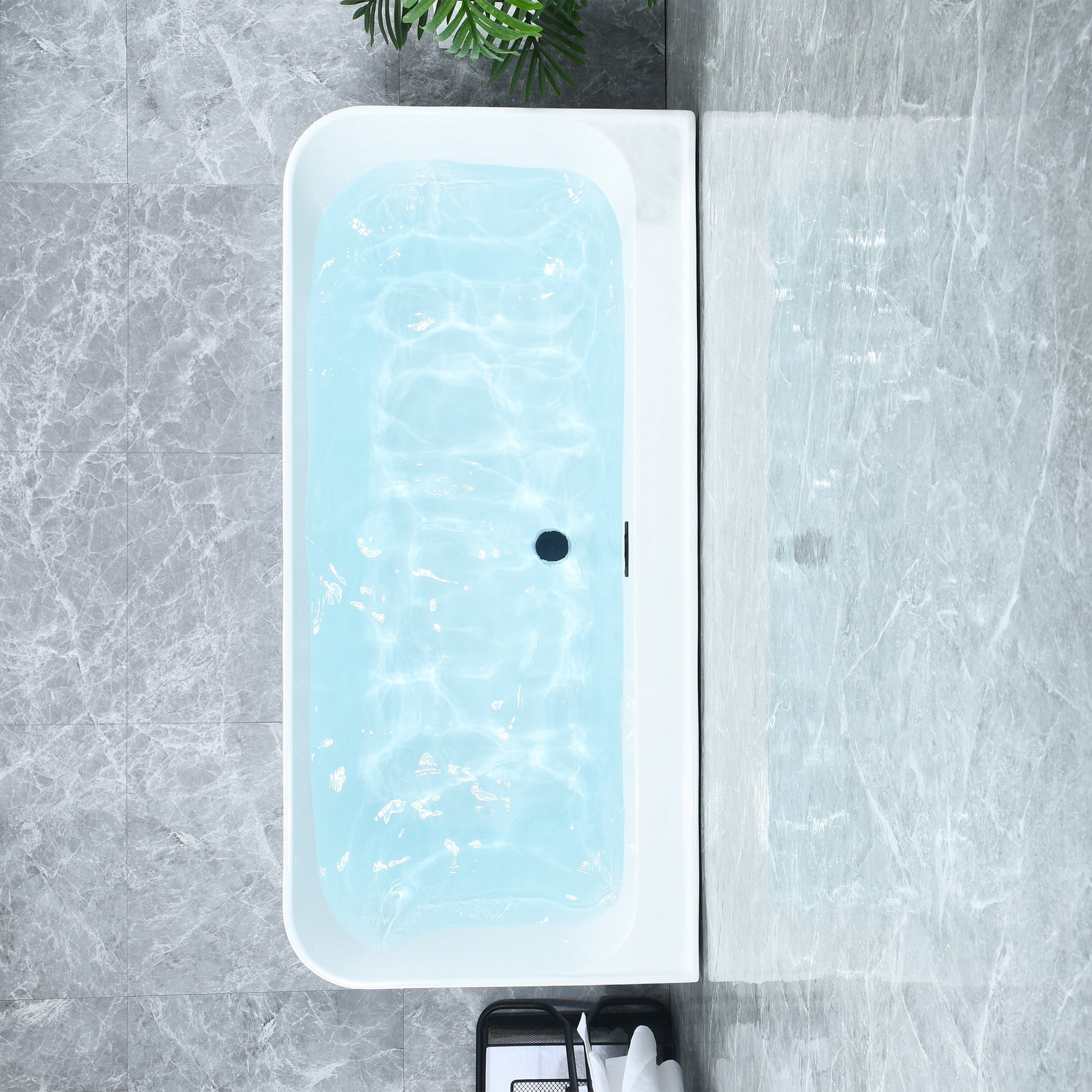 Contemporary Square-Shaped, Back-to-Wall Design by Altair