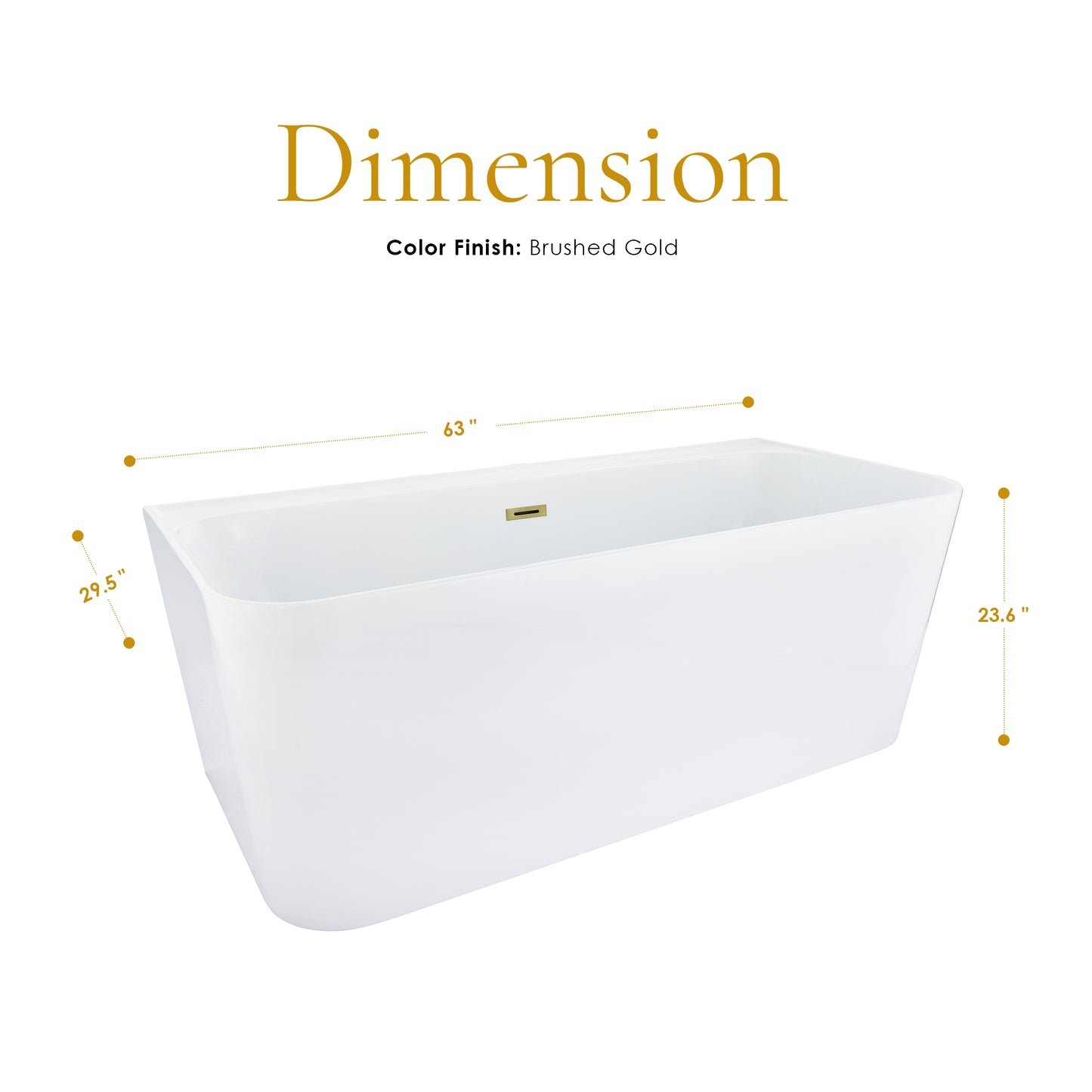 Contemporary Square-Shaped, Back-to-Wall Design by Altair