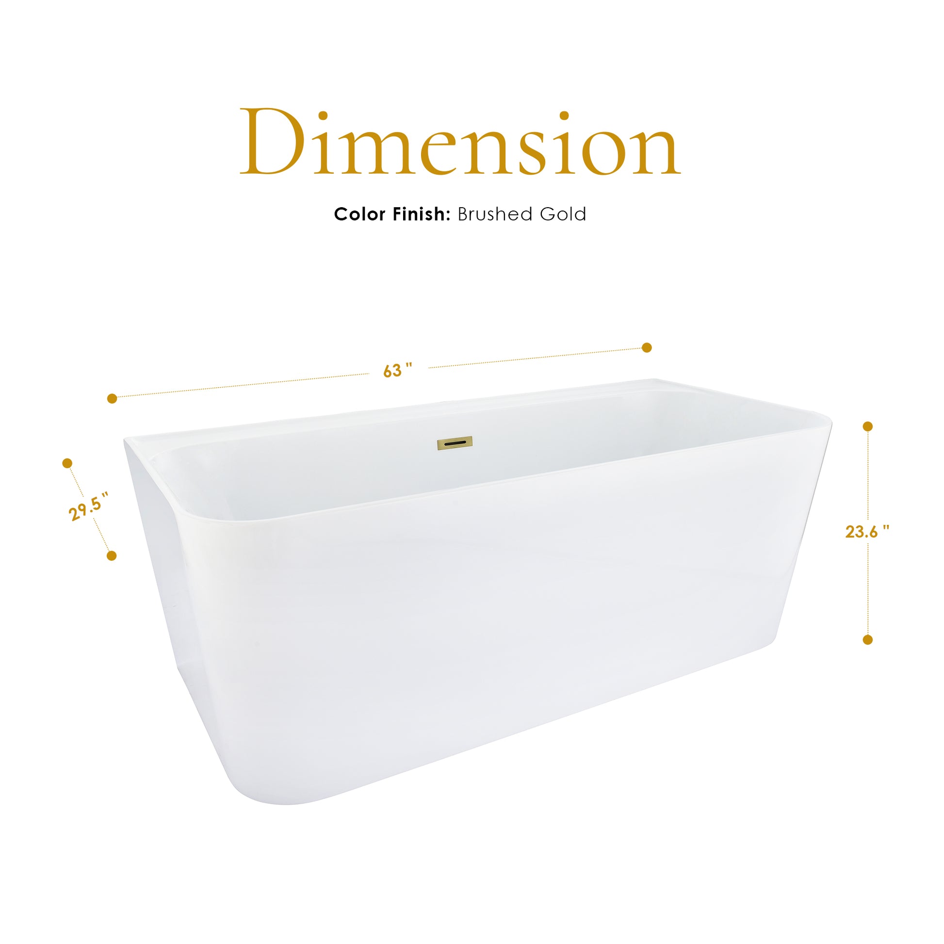 Contemporary Square-Shaped, Back-to-Wall Design by Altair