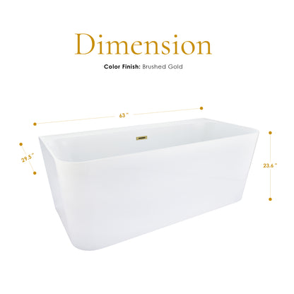 Contemporary Square-Shaped, Back-to-Wall Design by Altair