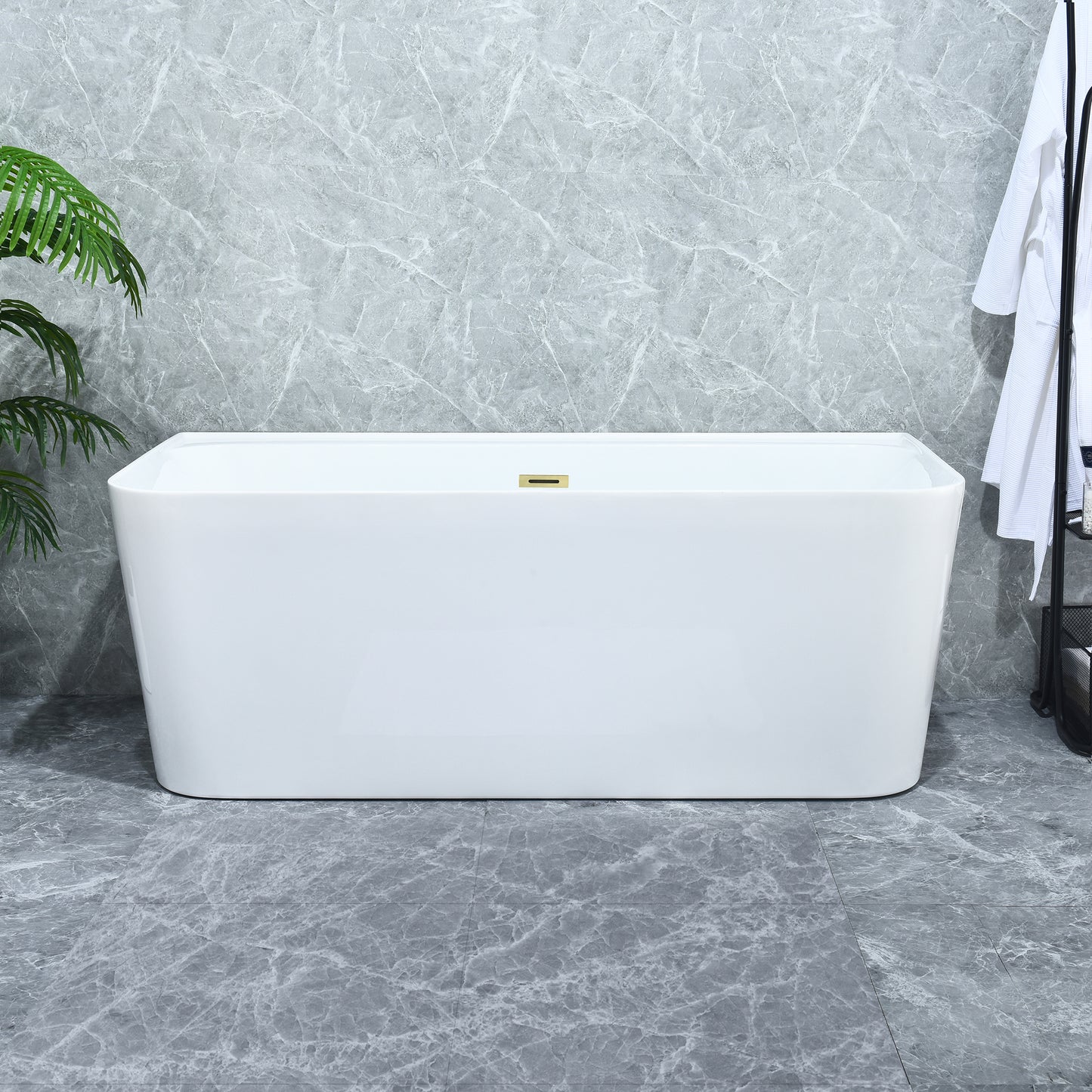 Contemporary Square-Shaped, Back-to-Wall Design by Altair