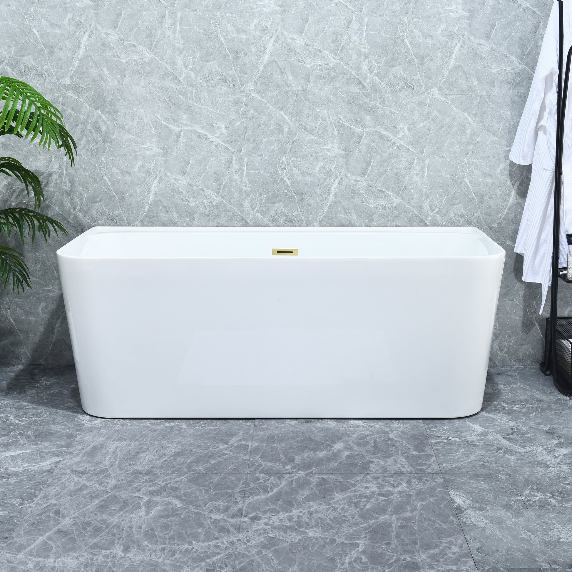 Contemporary Square-Shaped, Back-to-Wall Design by Altair