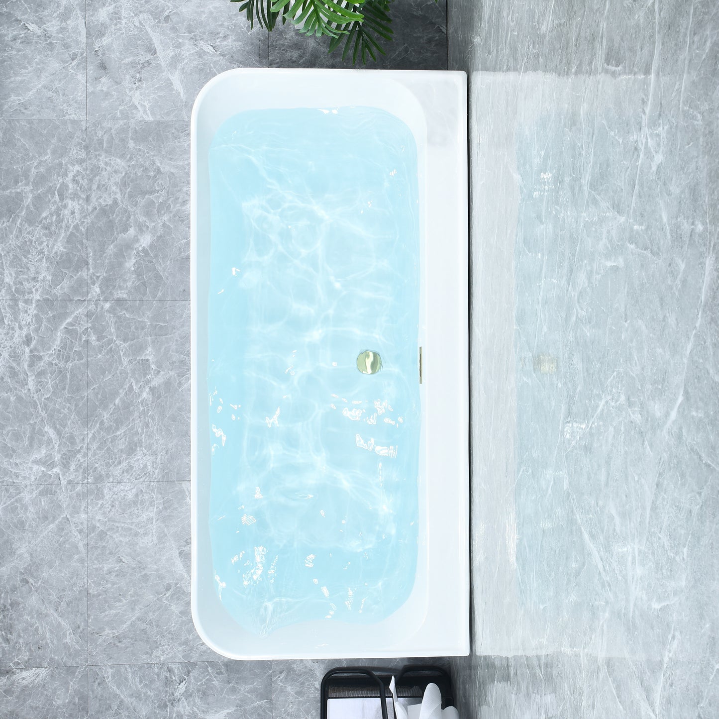 Contemporary Square-Shaped, Back-to-Wall Design by Altair