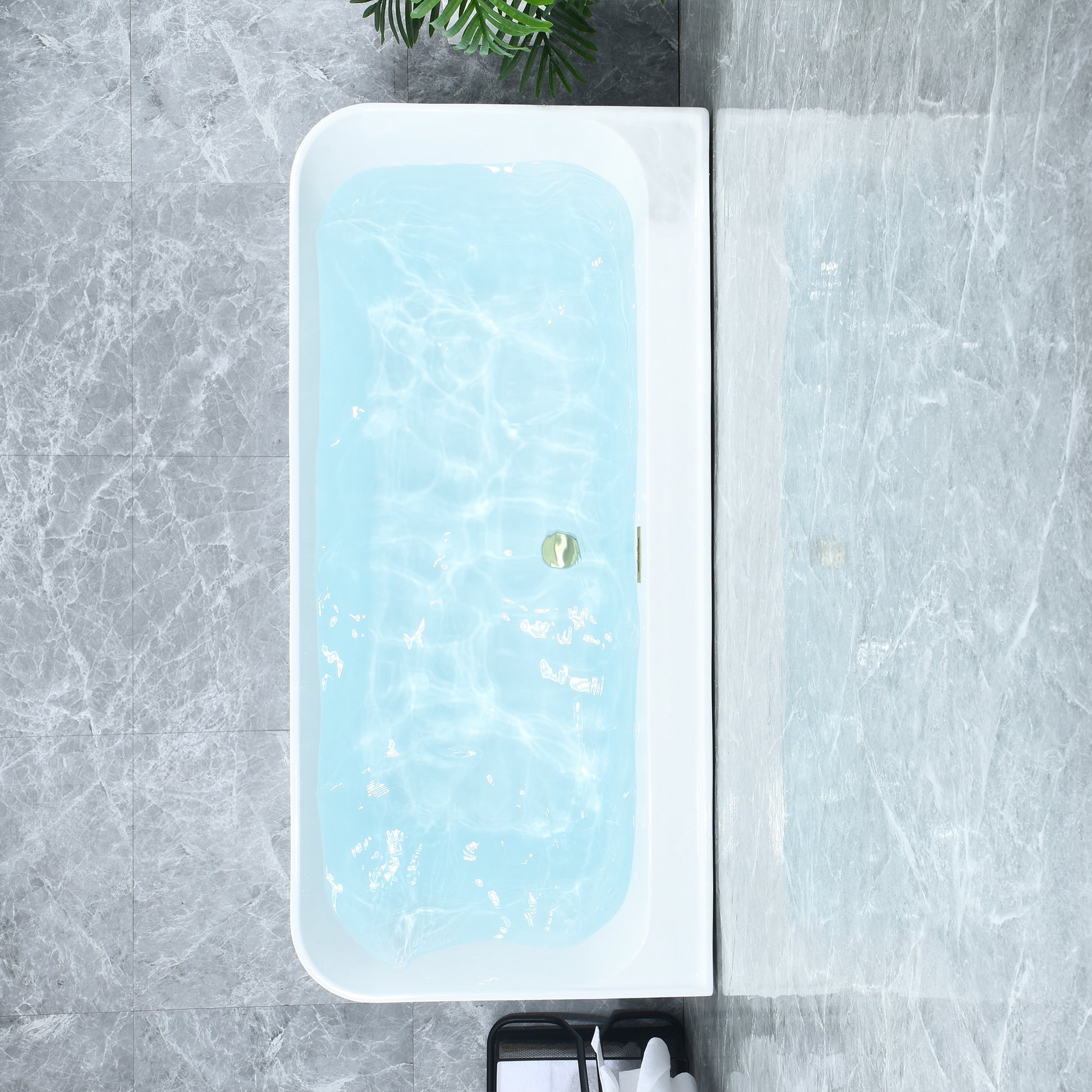 Contemporary Square-Shaped, Back-to-Wall Design by Altair
