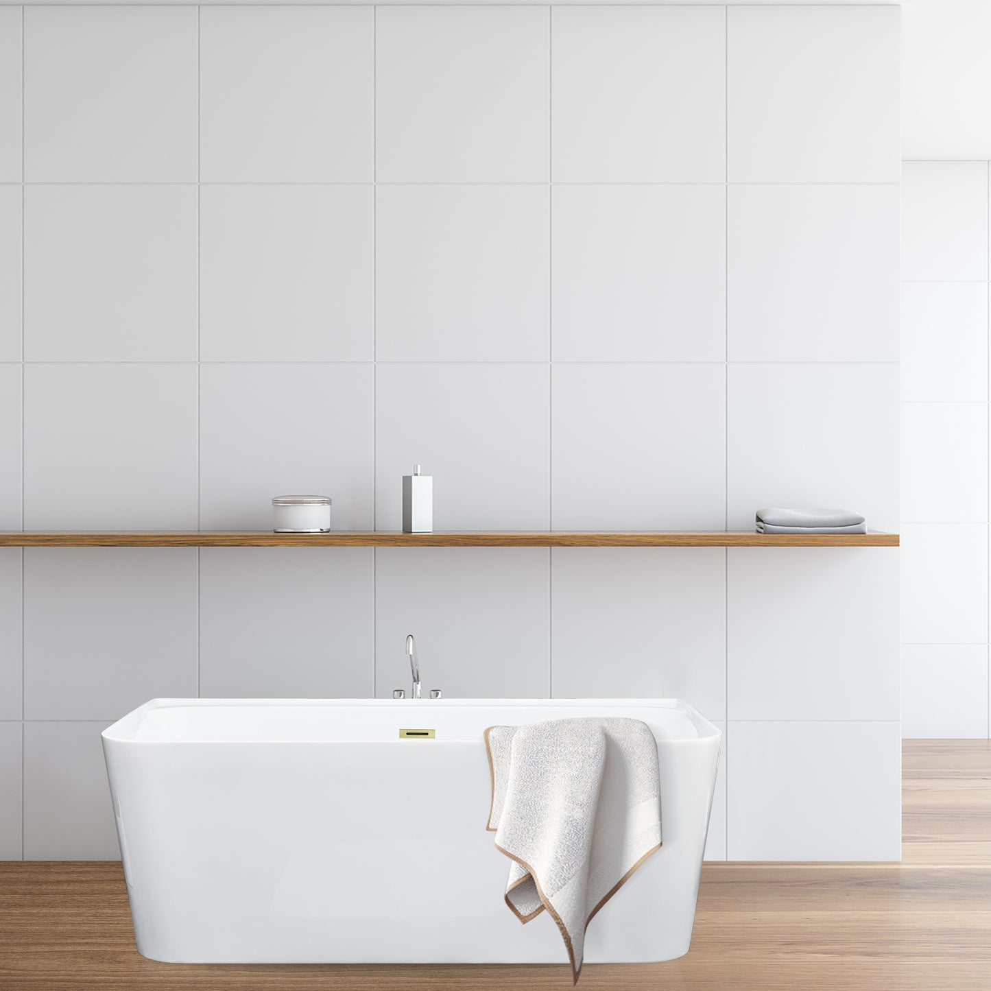 Contemporary Square-Shaped, Back-to-Wall Design by Altair