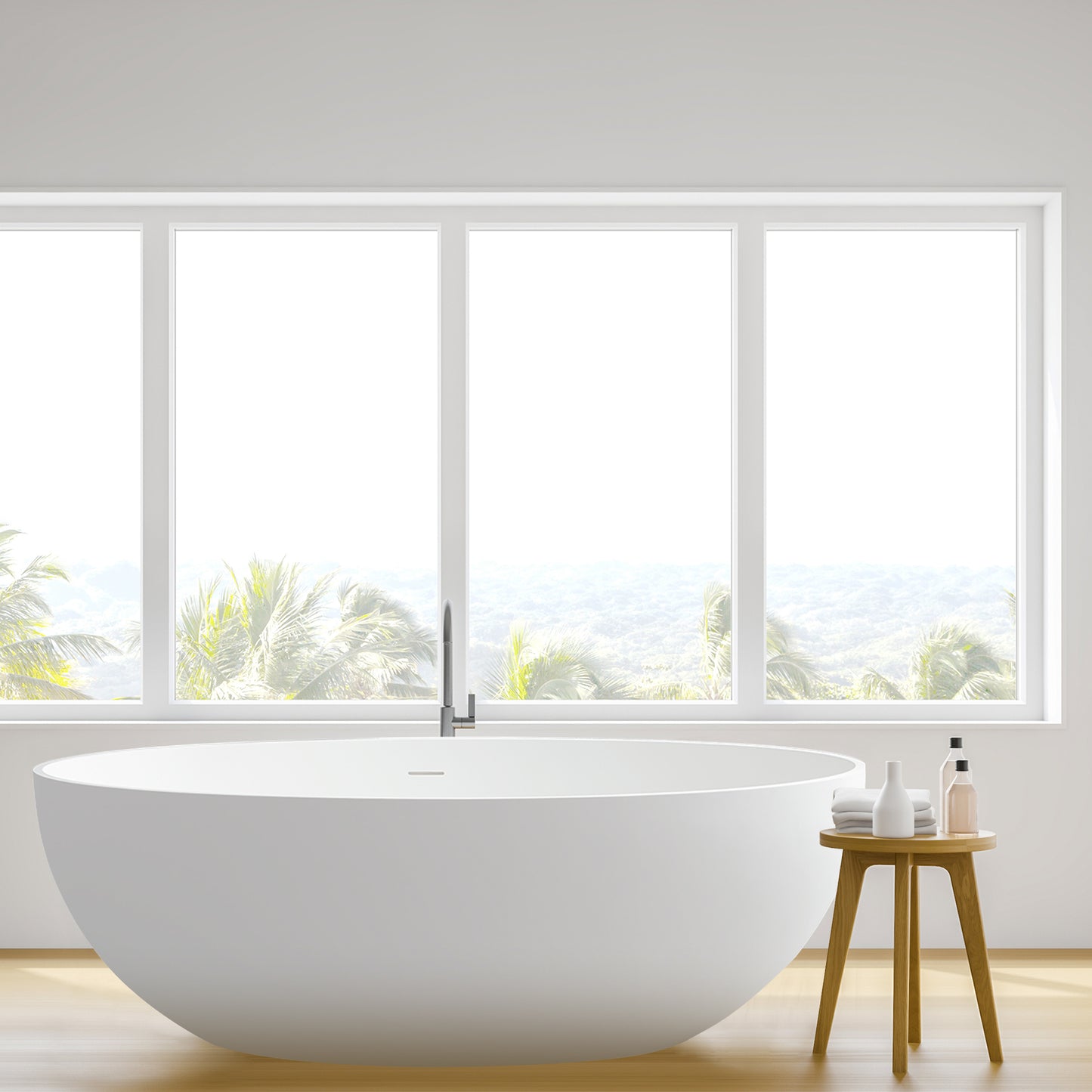 Ergonomic Design Solid Surface Soaking Bathtub by Altair
