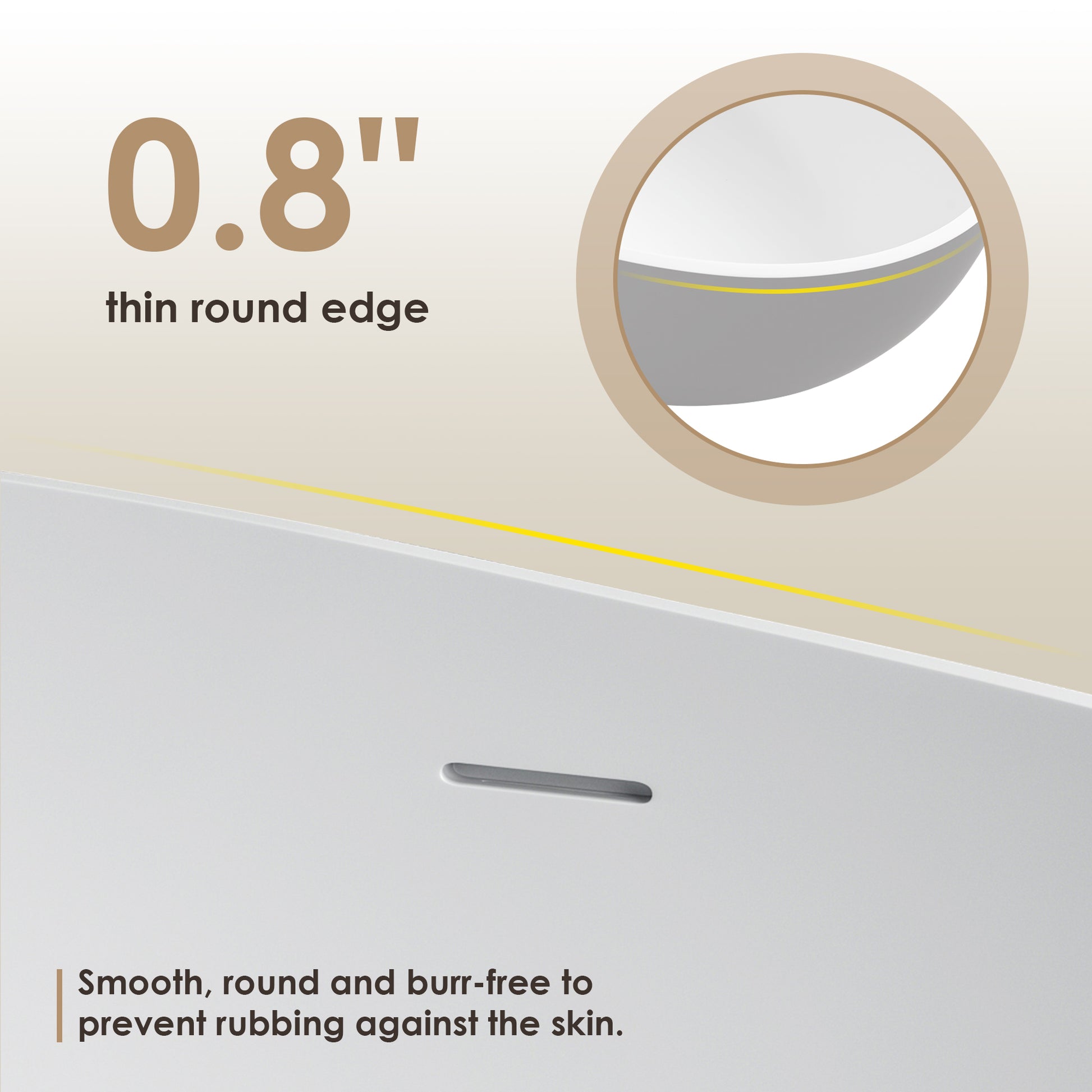 Ergonomic Design Solid Surface Soaking Bathtub by Altair