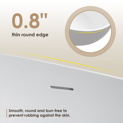 Ergonomic Design Solid Surface Soaking Bathtub by Altair