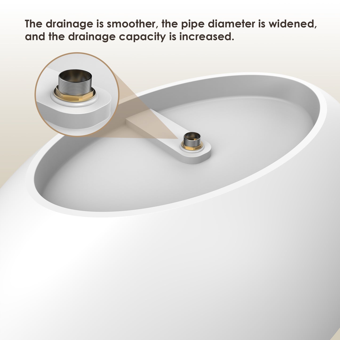 Ergonomic Design Solid Surface Soaking Bathtub by Altair