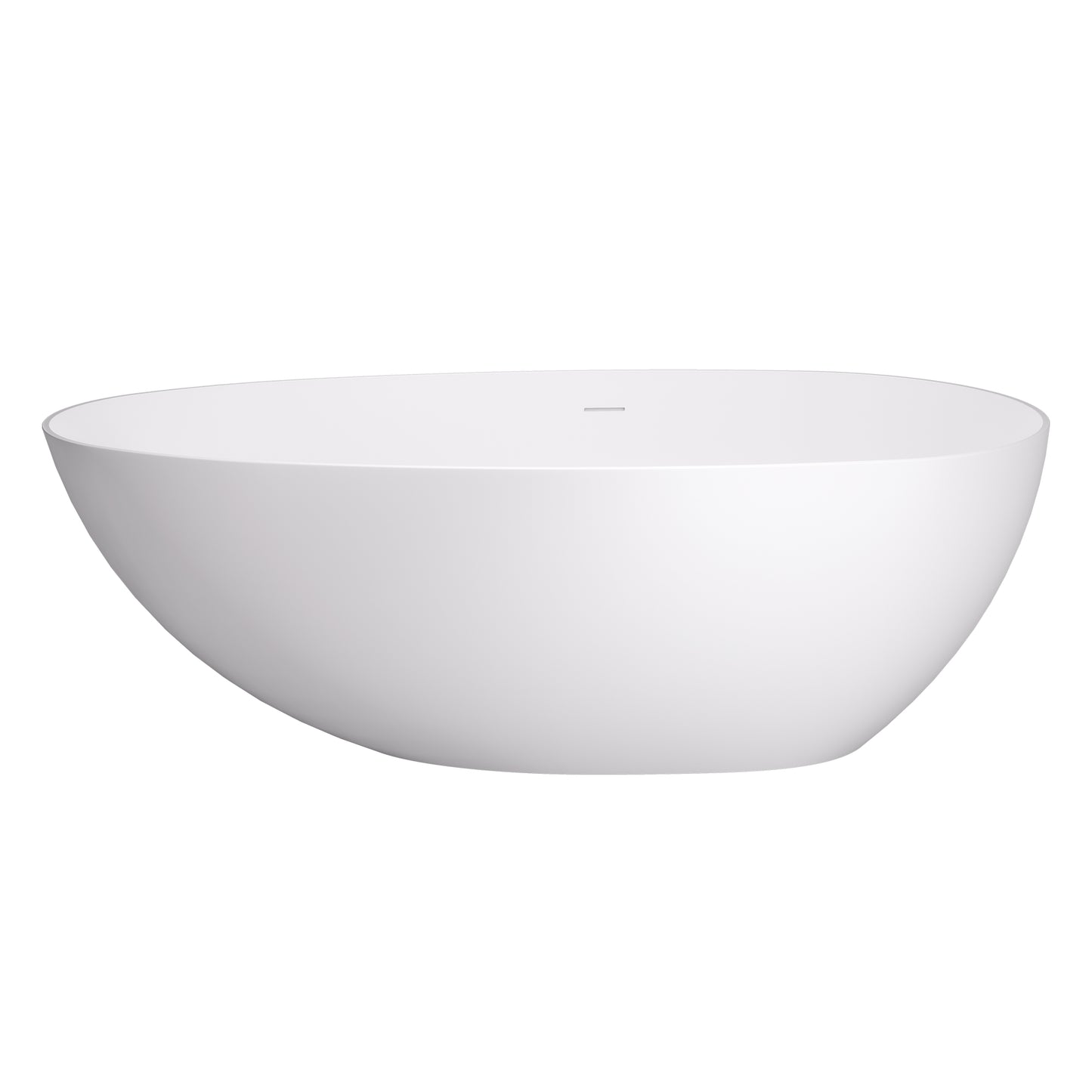 Elegant Freestanding Oval Tub Solid Surface Soaking Bathtub by Altair
