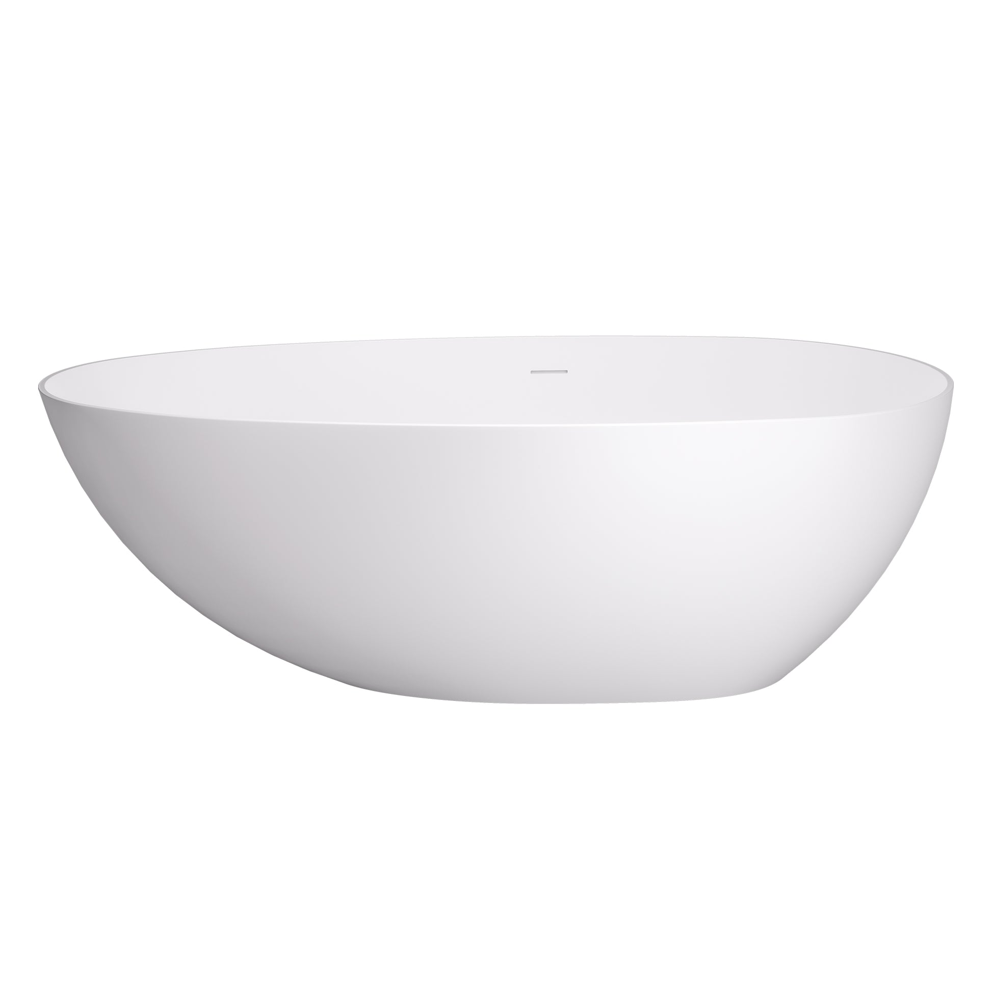 Elegant Freestanding Oval Tub Solid Surface Soaking Bathtub by Altair