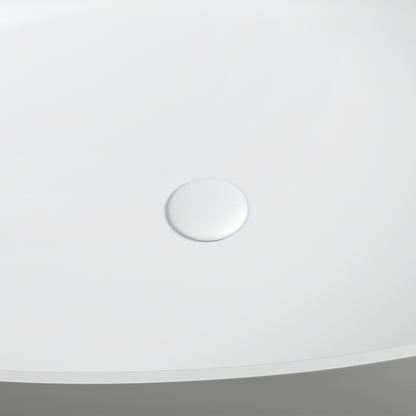 Elegant Freestanding Oval Tub Solid Surface Soaking Bathtub by Altair