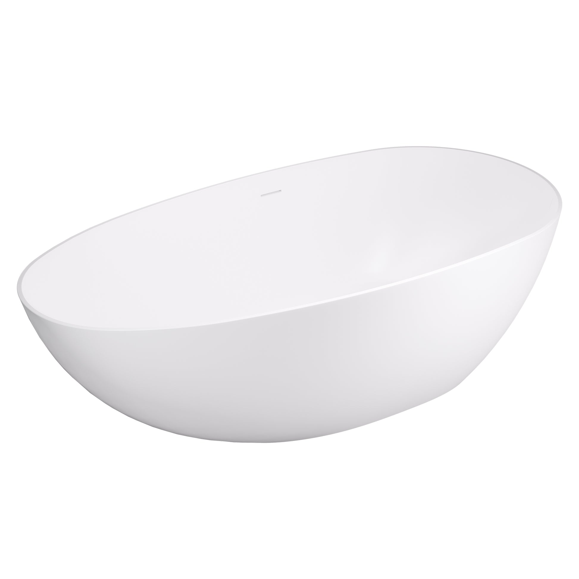 Elegant Freestanding Oval Tub Solid Surface Soaking Bathtub by Altair