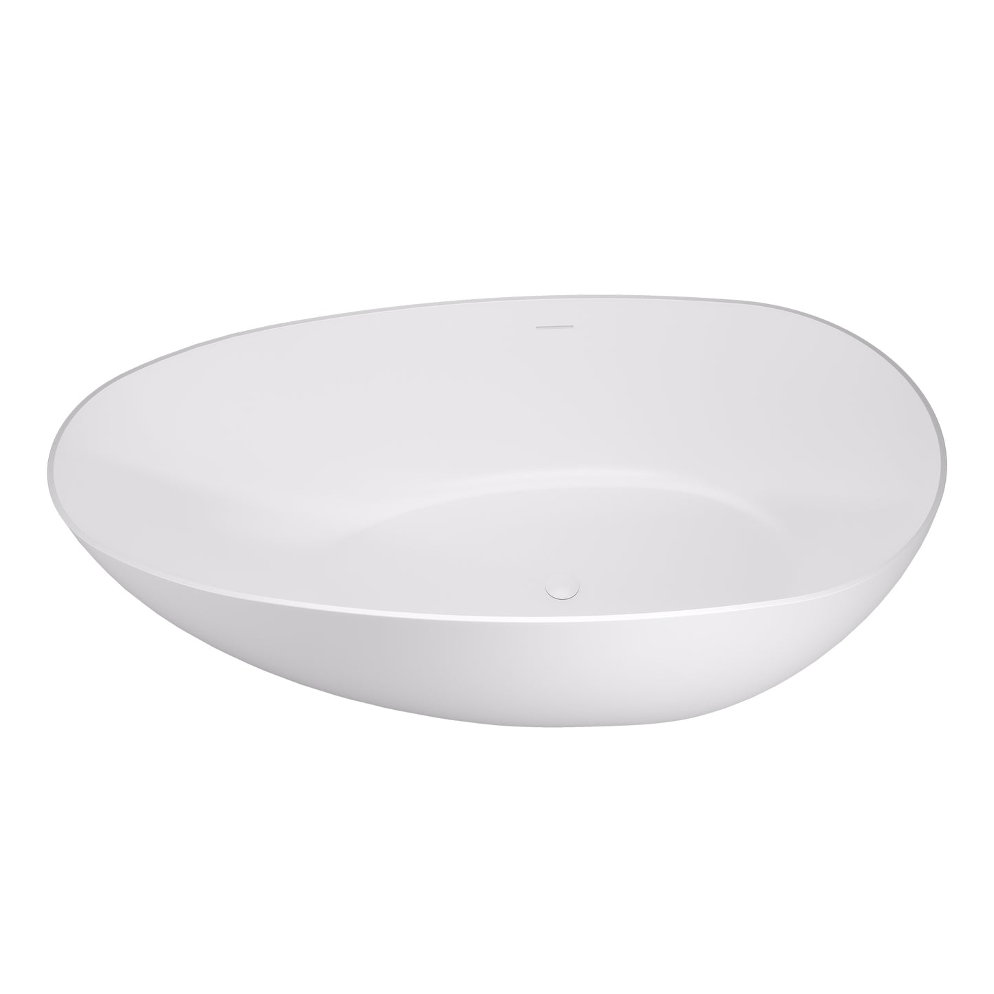 Elegant Freestanding Oval Tub Solid Surface Soaking Bathtub by Altair