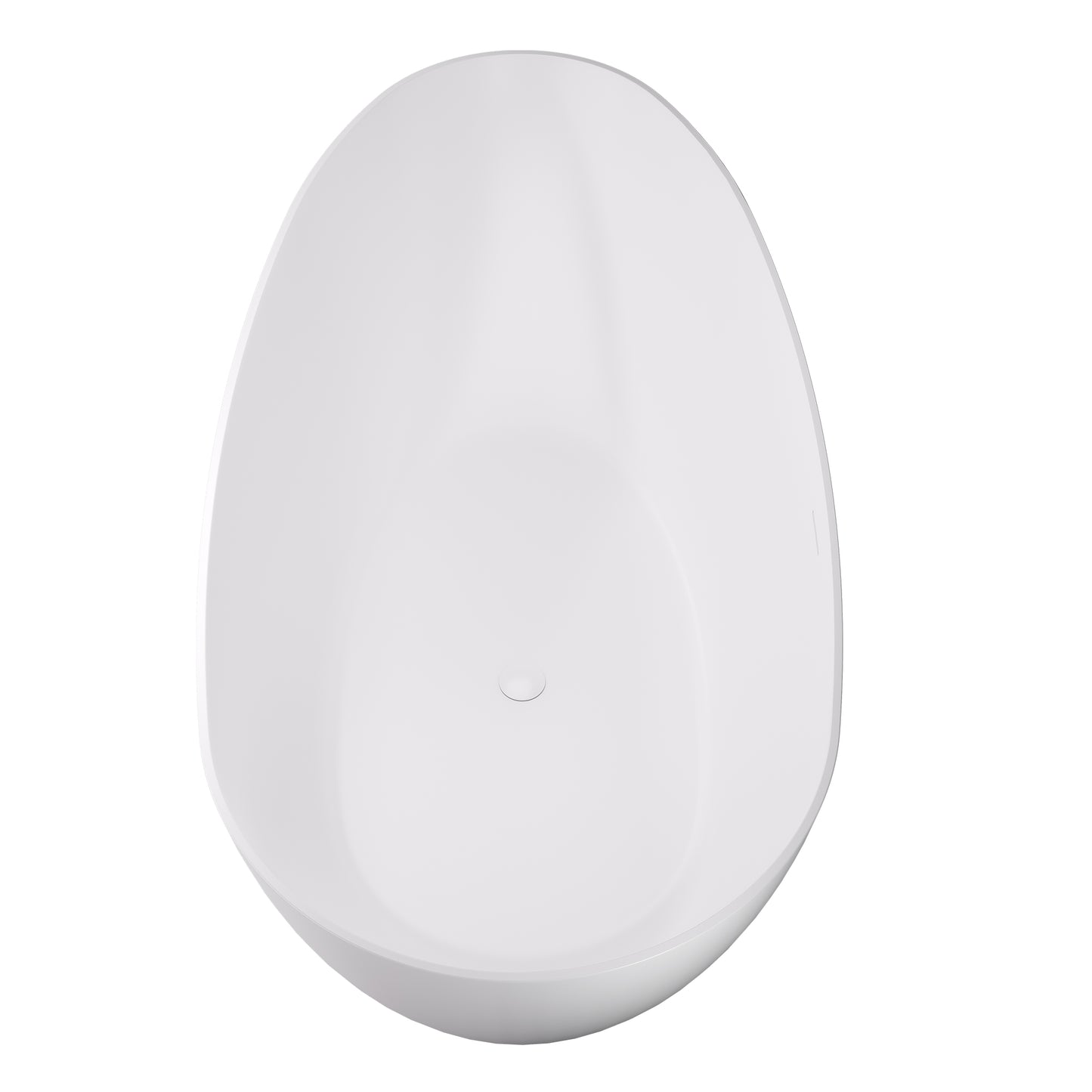 Elegant Freestanding Oval Tub Solid Surface Soaking Bathtub by Altair