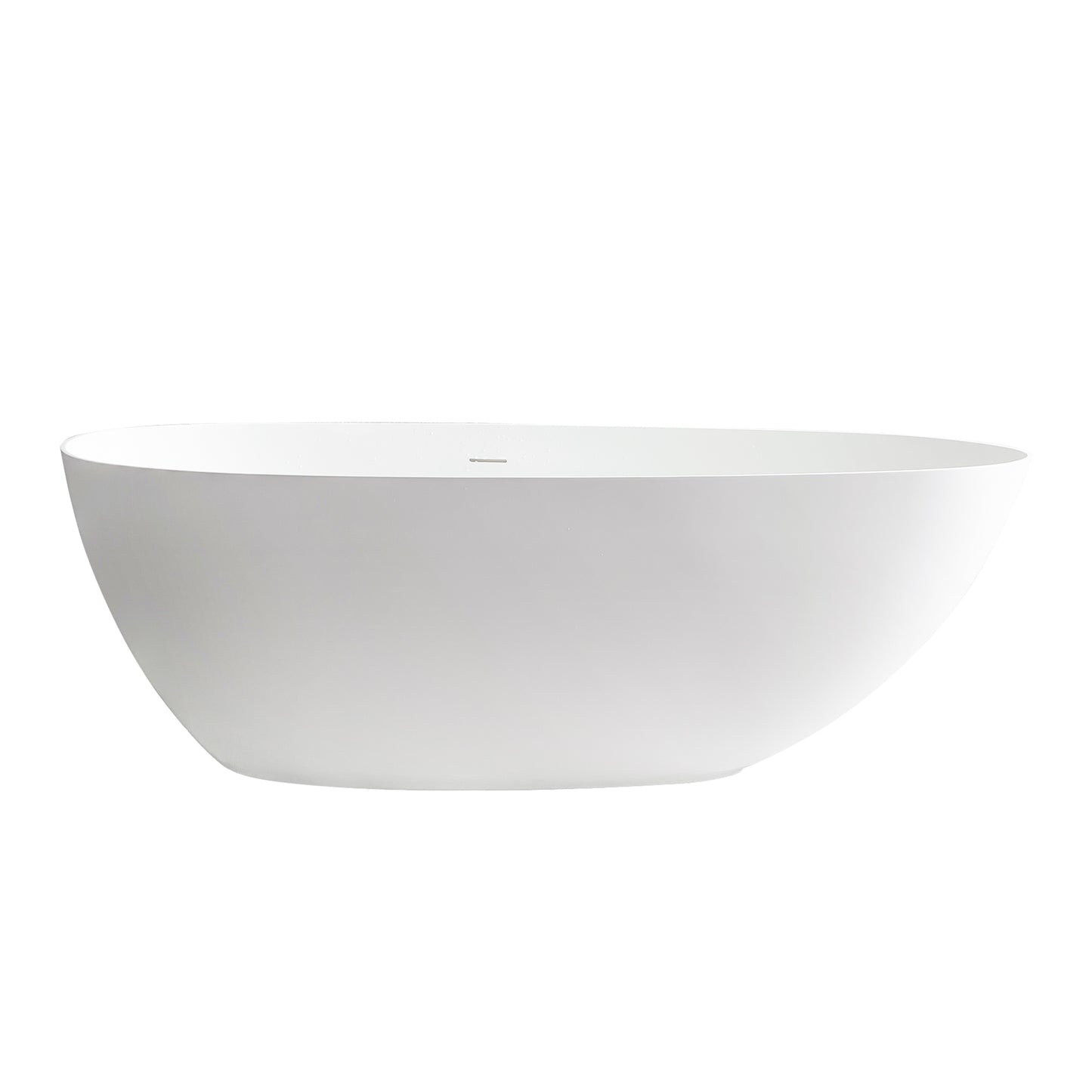 Elegant Freestanding Oval Tub Solid Surface Soaking Bathtub by Altair