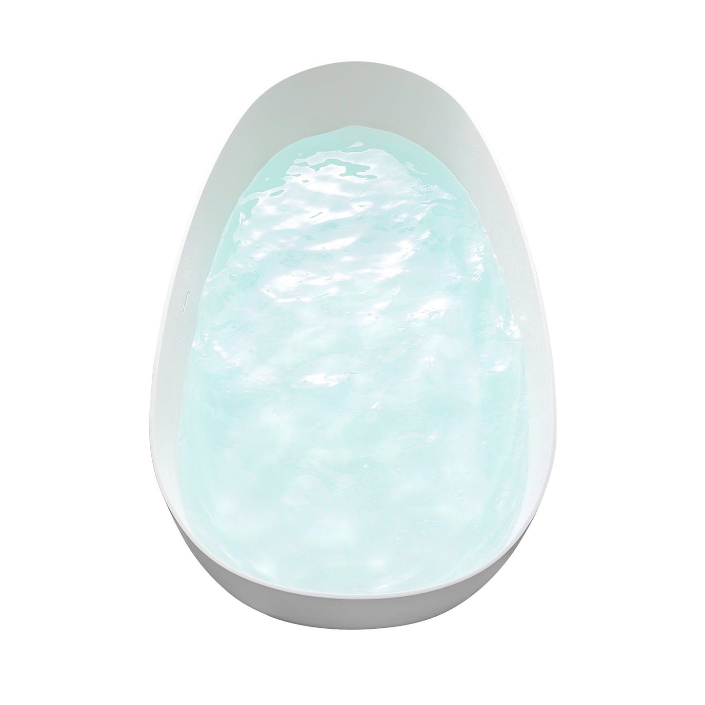 Elegant Freestanding Oval Tub Solid Surface Soaking Bathtub by Altair
