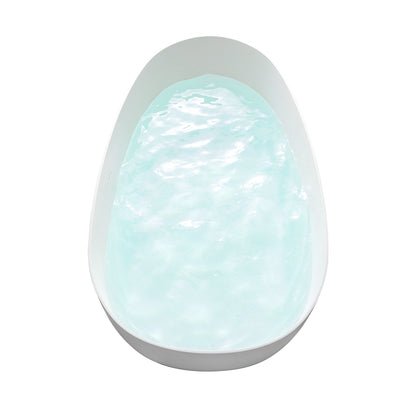 Elegant Freestanding Oval Tub Solid Surface Soaking Bathtub by Altair