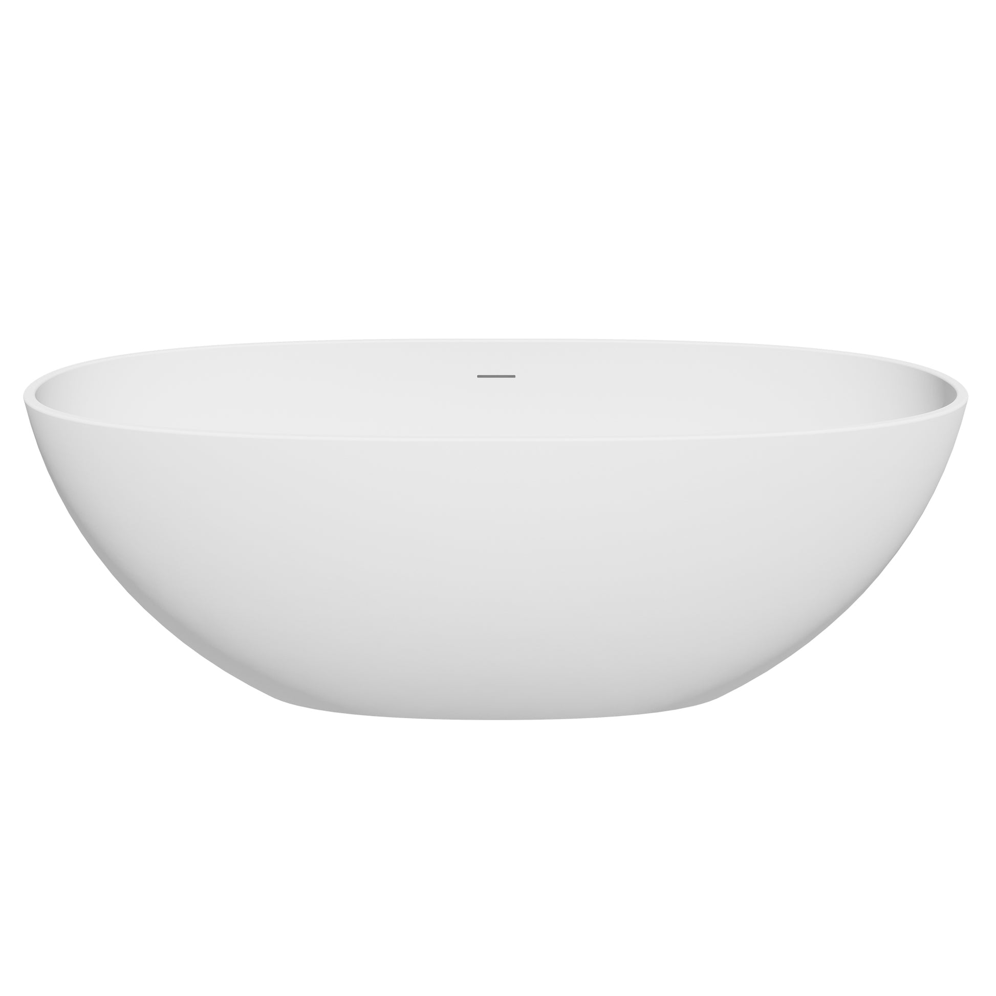 Modern Oval Freestanding Bathtub Solid Surface Soaking Bathtub by Altair