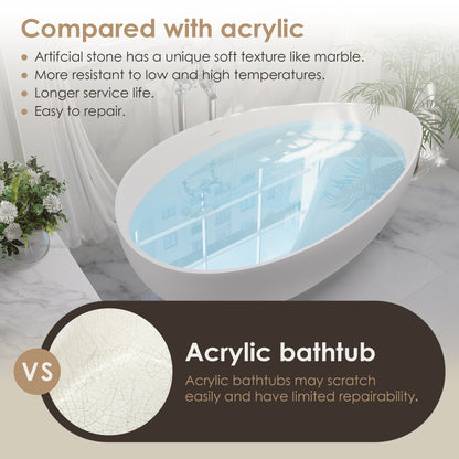 Solid Surface Relaxing Soaking Bathtub by Altair