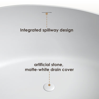 Solid Surface Relaxing Soaking Bathtub by Altair