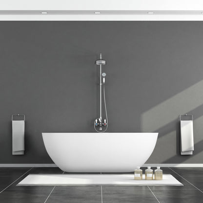Solid Surface Relaxing Oval Soaking Bathtub by Altair