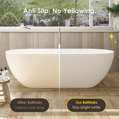 Solid Surface Relaxing Oval Soaking Bathtub by Altair