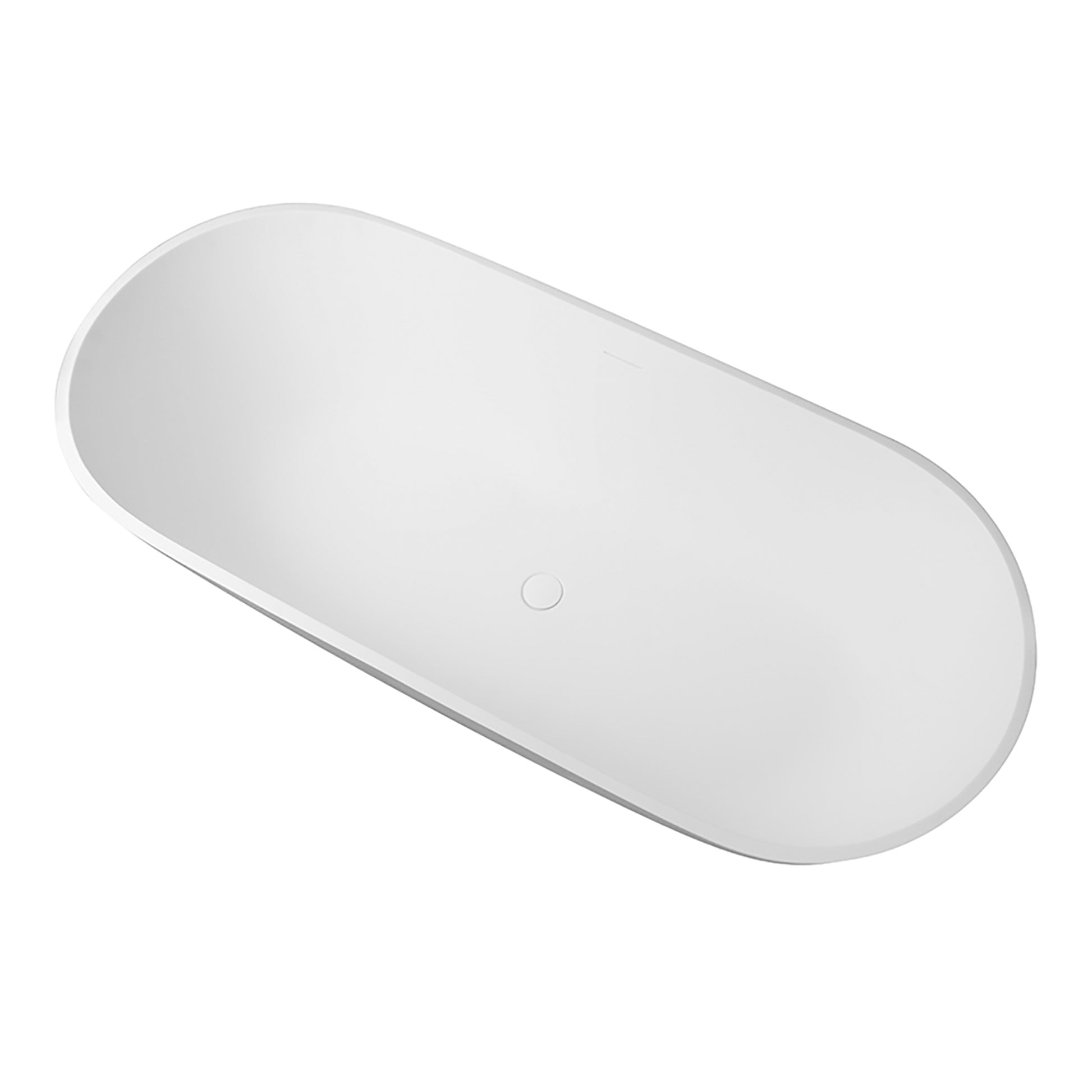 Solid Surface Relaxing Oval Soaking Bathtub by Altair