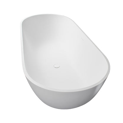 Solid Surface Relaxing Oval Soaking Bathtub by Altair