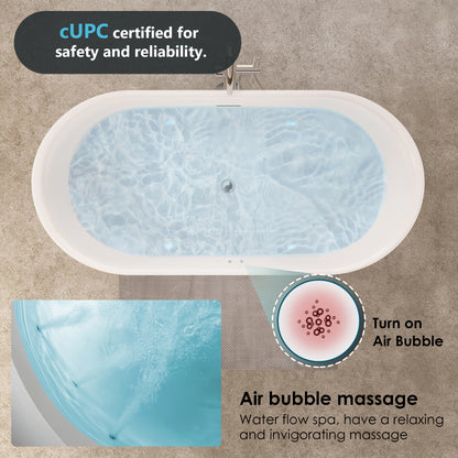 Flatbottom Freestanding Soaking Bathtub by Altair