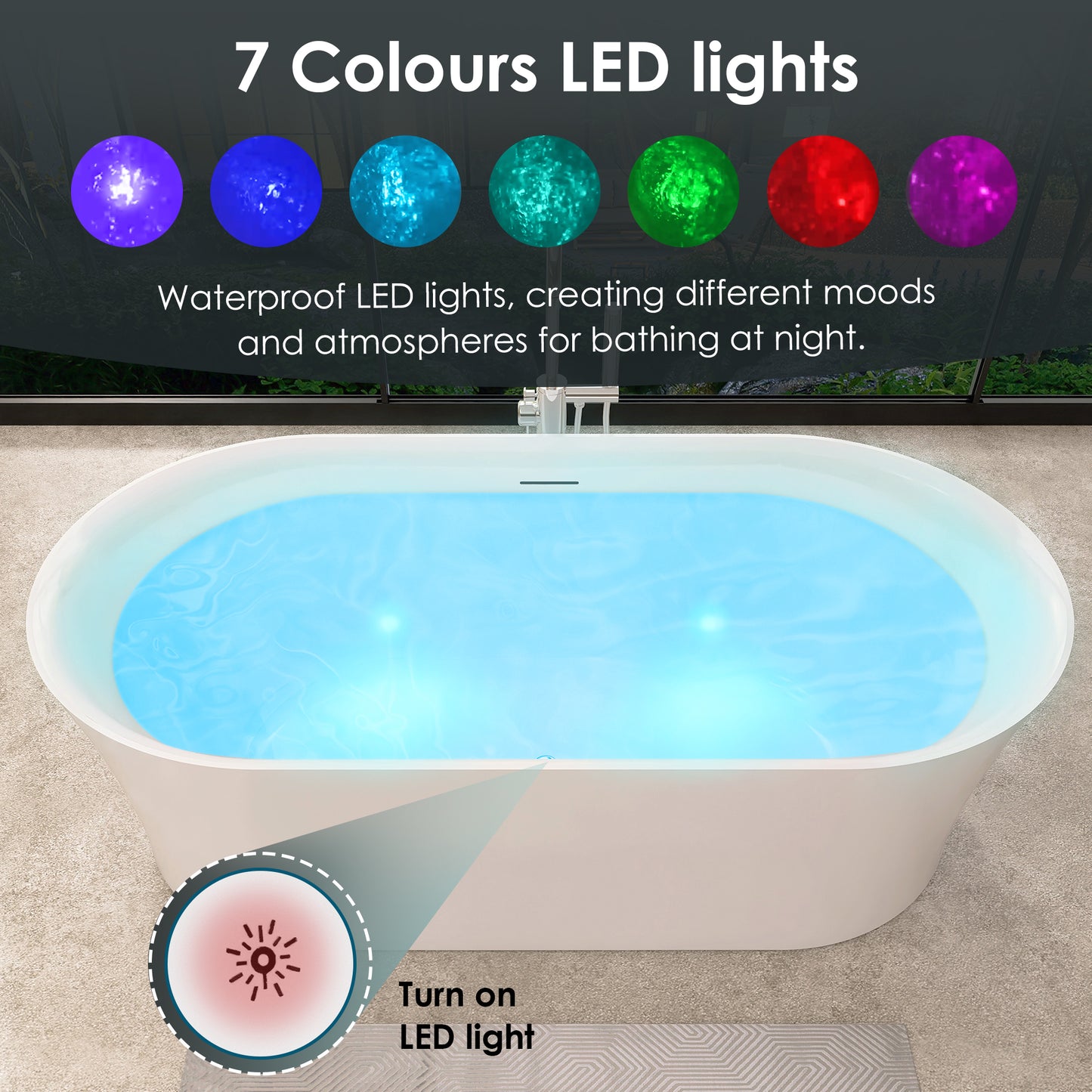 Flatbottom Freestanding Soaking Bathtub by Altair