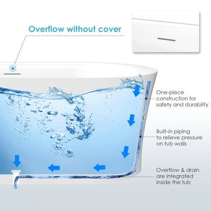 Flatbottom Freestanding Soaking Bathtub by Altair