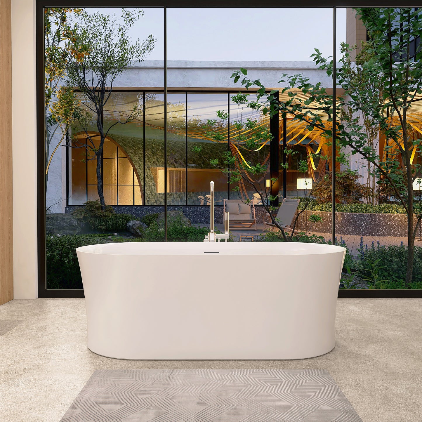 Flatbottom Freestanding Soaking Bathtub by Altair