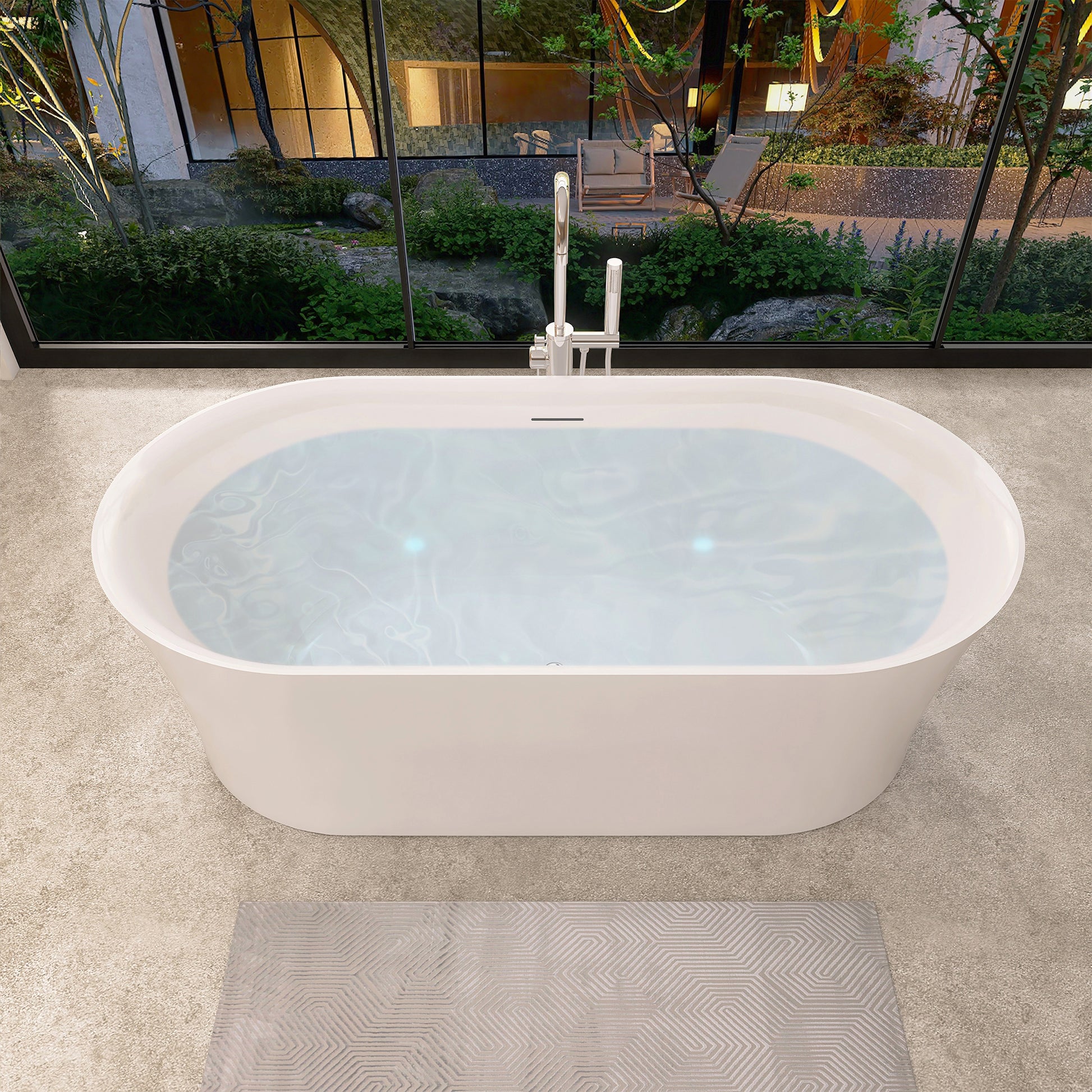 Flatbottom Freestanding Soaking Bathtub by Altair