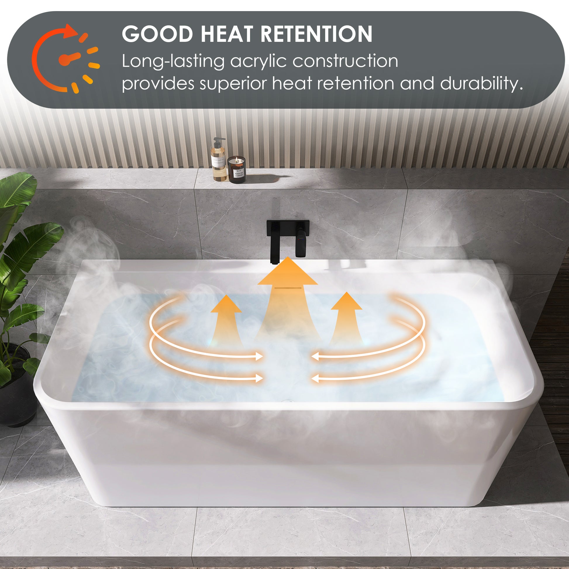 Lilac Flatbottom Freestanding Soaking Bathtub by Altair