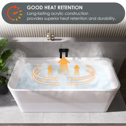 Lilac Flatbottom Freestanding Soaking Bathtub by Altair