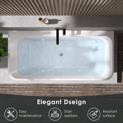 Lilac Flatbottom Freestanding Soaking Bathtub by Altair