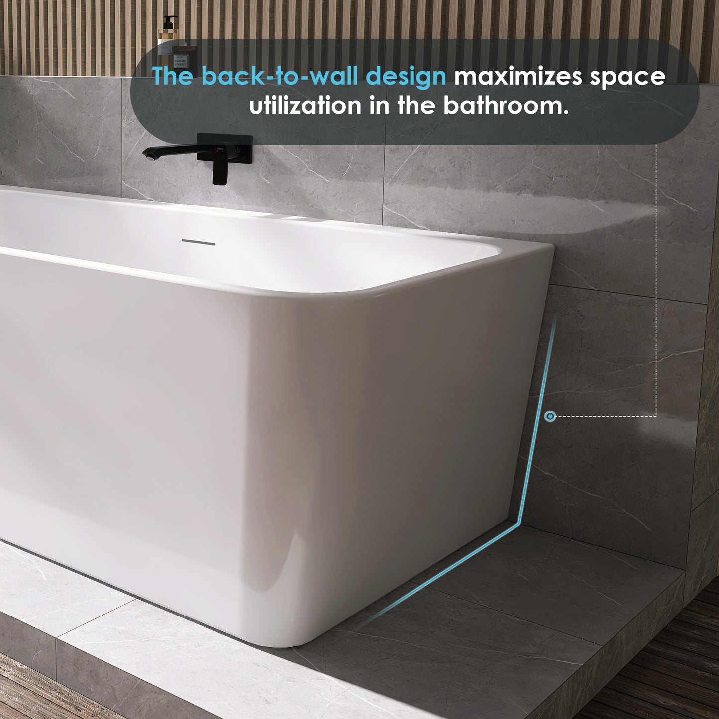 Lilac Flatbottom Freestanding Soaking Bathtub by Altair