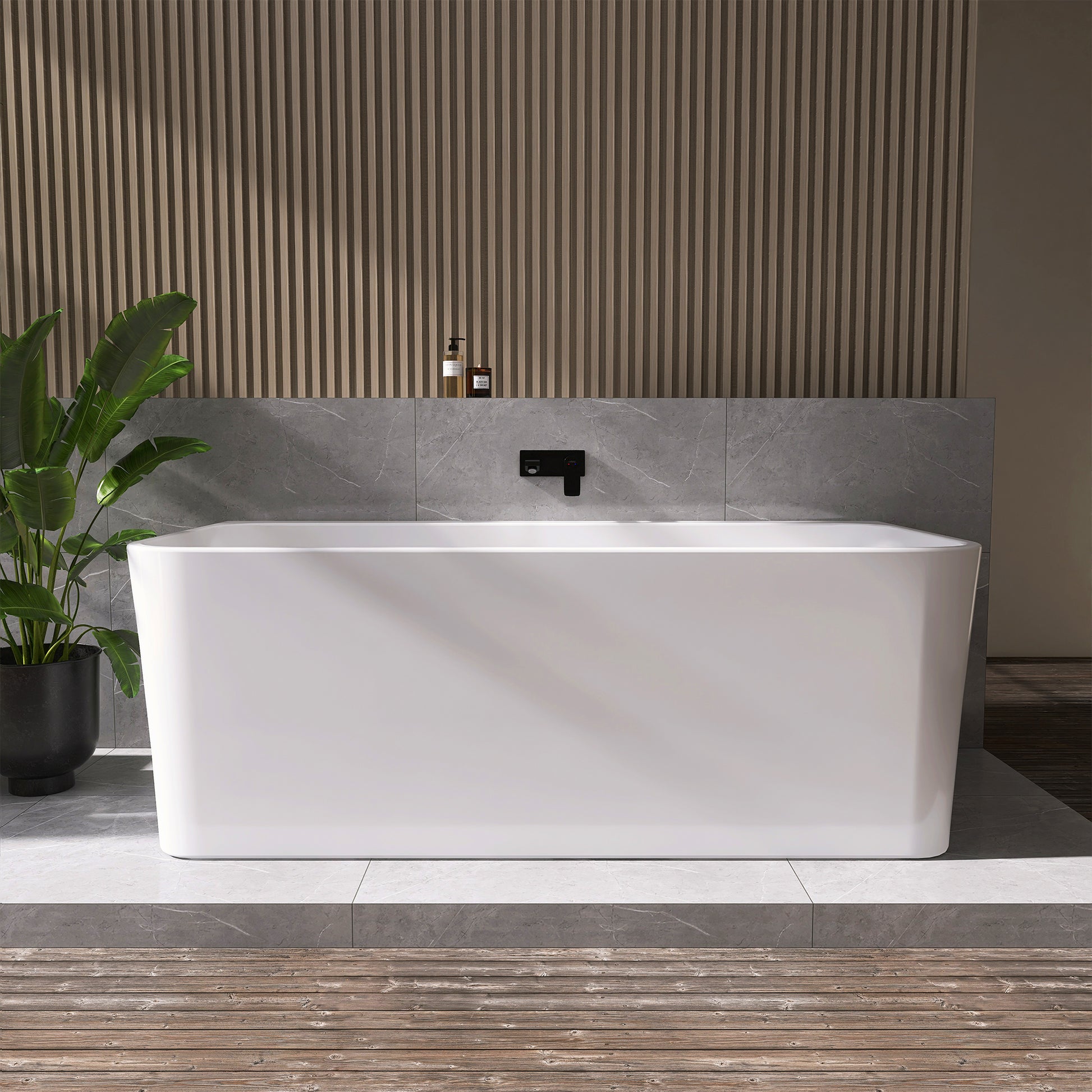 Lilac Flatbottom Freestanding Soaking Bathtub by Altair