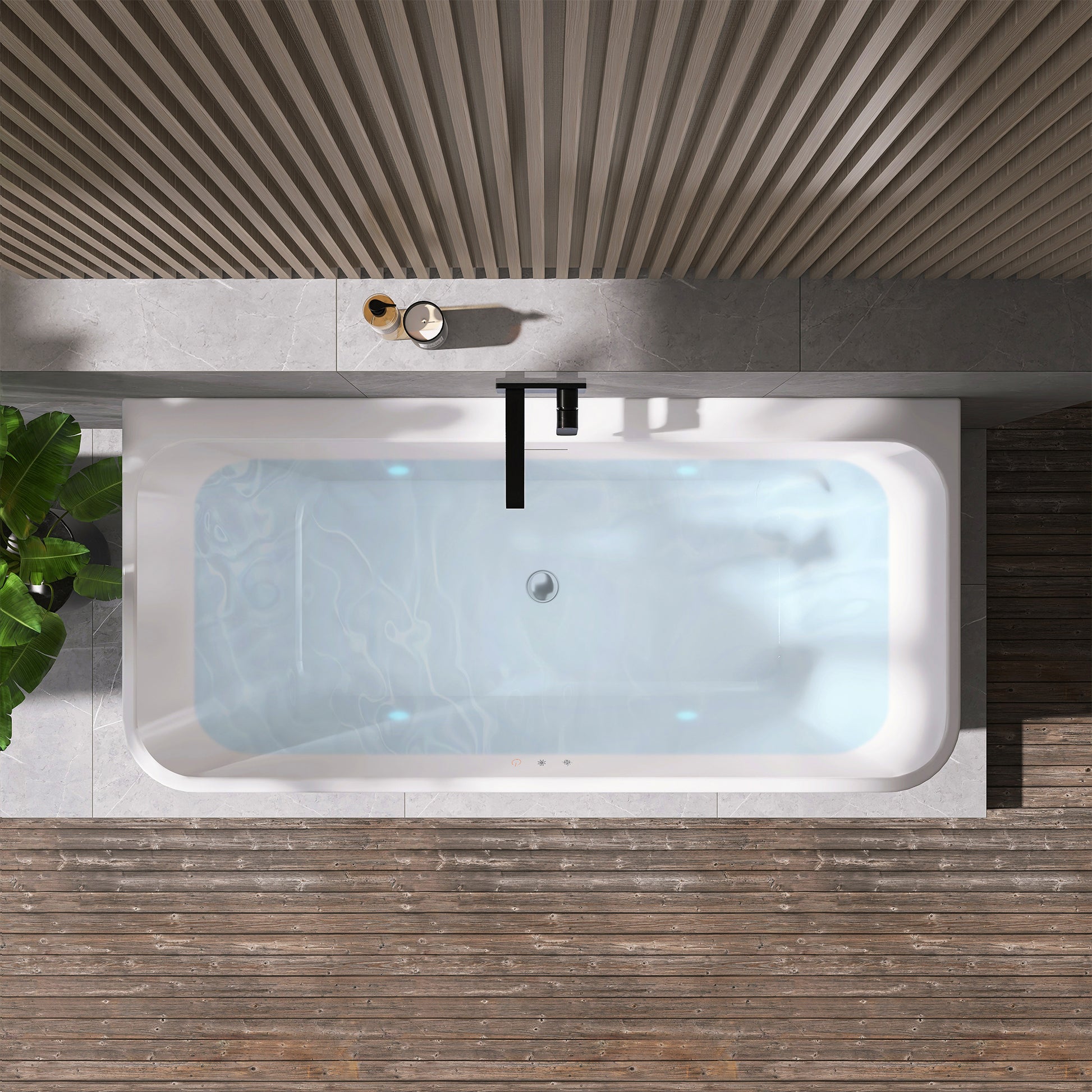 Lilac Flatbottom Freestanding Soaking Bathtub by Altair