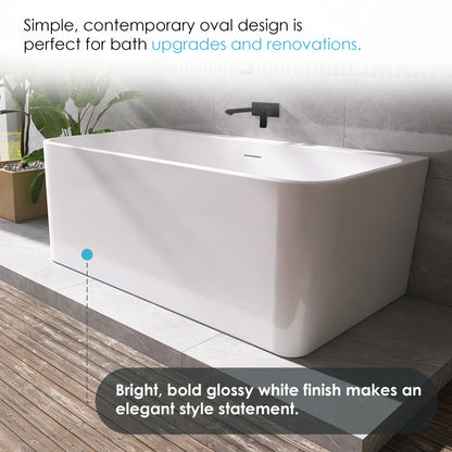 Lilac Flatbottom Freestanding Soaking Bathtub by Altair