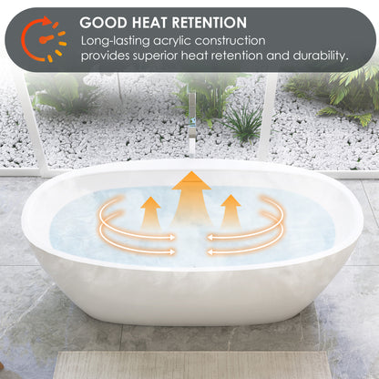 Flatbottom Freestanding Soaking Bathtub by Altair